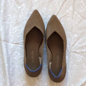 Rothy's Pointed Flat Portebello Size 9